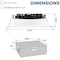 Luxrite 6 Inch Square LED Recessed Downlight 5CCT 2700K-5000K 18W 1800LM Dimmable Wet Rated IC Rated LR22644-1PK - alternate 2